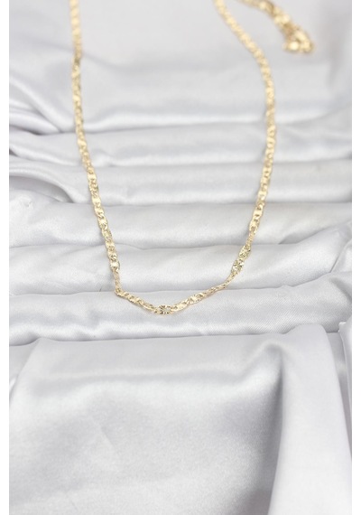 Cm 14k Gold Renk Lazer Zincirli Model 60 Cm Kadın Kolye Diğer