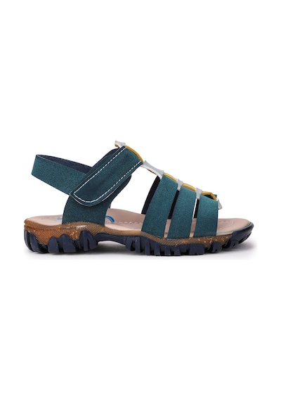 Kiko Kids Erkek Çocuk Sandalet Arz 2358 Petrol - Sarı