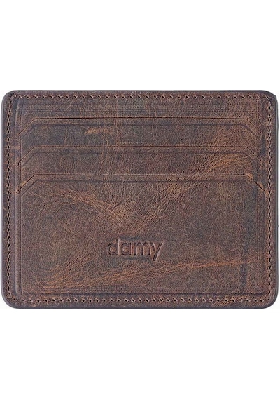 Damy Hakiki Deri Unisex Kartlık 530Cr - Kahve Kahve