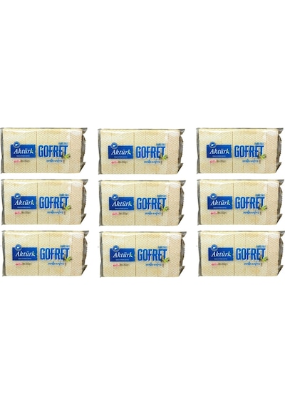 Aktürk Vanilyalı Gofret 300 Gr 9 Adet