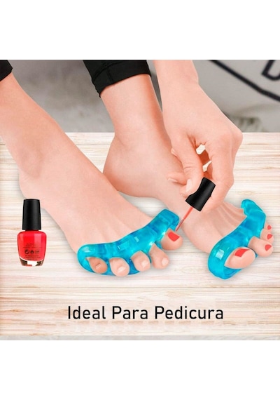 Ayak 5 Parmak Ayırıcı Şekil Düzeltici Aparat Deluxe Pampered Toes Silikon 5 Parmak Ayraç