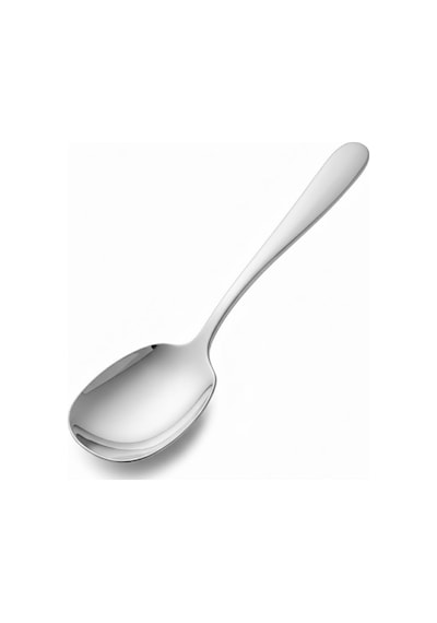 Premium Gümüş Renk Servis Kaşığı 21 Cm Paslanmaz Çelik, Ergonomik Tasarım, Salata Ve Yemek Servis Kaşığ Diğer