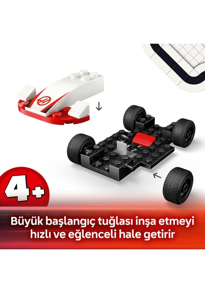 LEGO® City F1® Williams Racing ve Haas F1® Yarış Arabaları 60464 - 4 Yaş ve Üzeri Çocuklar için Yaratıcı Oyuncak Yapım Seti (92 Parça)