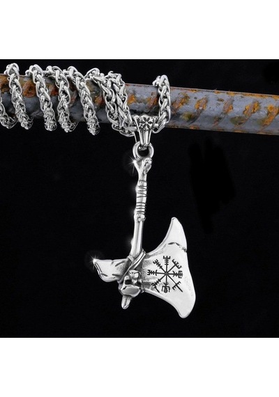 İskandinav Mitolojisinde Viking Paslanmaz Çelik Savaş Baltası Kol Çok Renkli