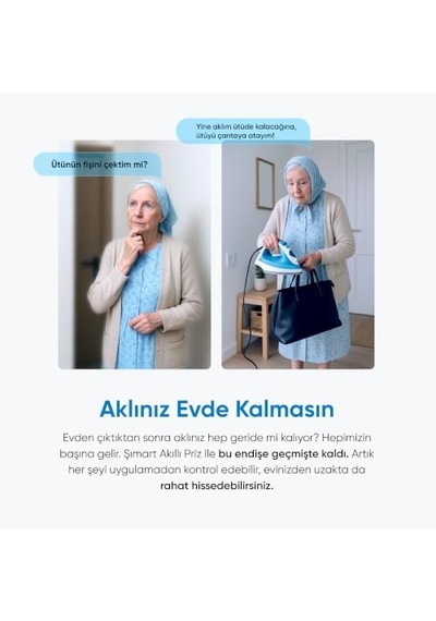 Şımart Akıllı Wi-fi Priz Zaman Ayarlı, Akım Korumalı, Uzaktan Kontrol