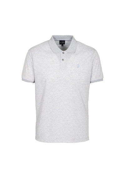Erkek Polo Yaka Tişört Mavi Dokulu Slim Fit Ribanalı Kol T-shirt Ncs Jeans 1250-mavi Mavi