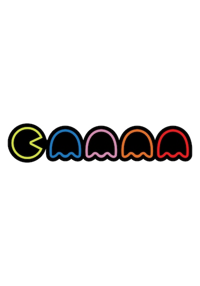 17 X 4 Cm Pacman Oto Cam Sticker Araba Slap Sticker