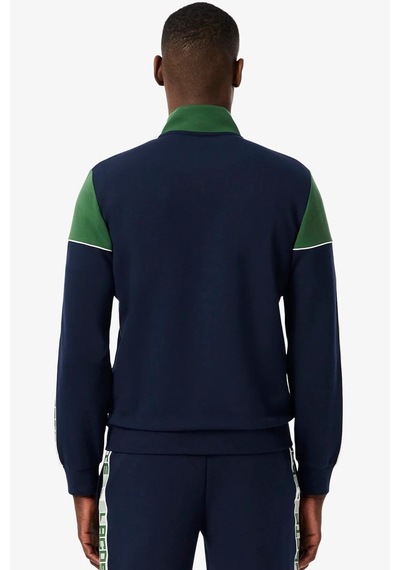 Lacoste Men's Hoodie Sweatshirt Erkek Tam Fermuar Sweatshirt Lacivert Yeşil