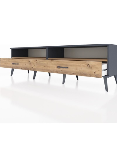 Hyperion Tv Ünitesi 2 Raflı 2 Çekmeceli 176x44x51 Antrasit-çam/çam Atlas Çam/atlas Çam Hyperion Tv Ünitesi 2 Raflı 2 Çekmeceli 176x44x51 Antrasit-çam/çam Atlas Çam/atlas Çam