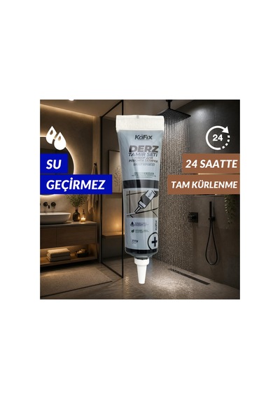 Hazır Derz Dolgu Tüpü Siyah 250 Gr Hızlı Kuruyan Derz Tamir Ve Yenileme Tüpü