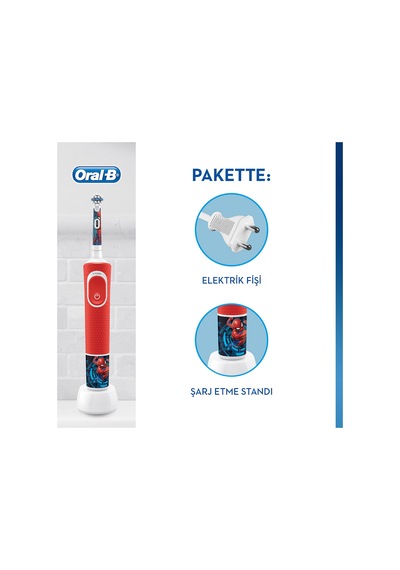 Oral-B D100 Spiderman Çocuk Elektrikli Diş Fırçası