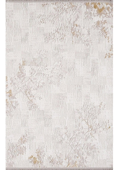 Artemis Halı Artex 02506b Krem Kahve Çiçekli Desen Halı 160x230 Ölçü Krem