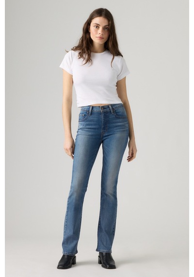 Levi's 725 High Rise Bootcut Finder Keeper Clean Hem Med Indigo Kadın Jean-24000 Mavi
