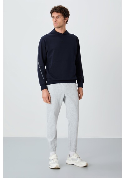 Tommy Life Gri Yüzeyi Dokulu Standart Fit Erkek Eşofman Alt - 82156 Gri