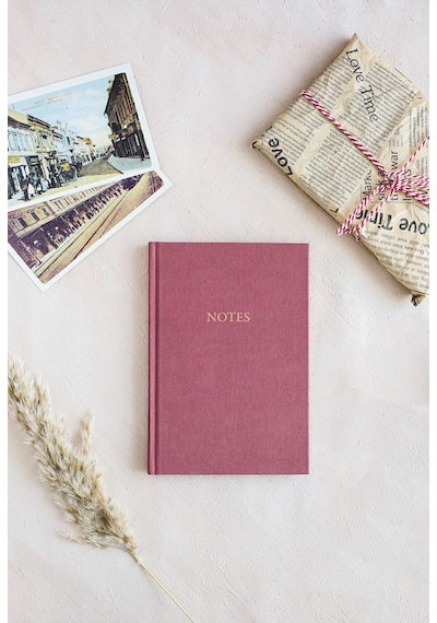 Bez Ciltli Defter / Çizgili Mürdüm