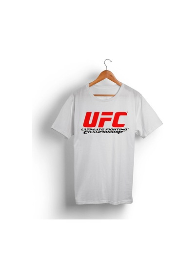 Tarzsokak Ufc Ultimate Fighting Championship Unisex Tişört Beyaz