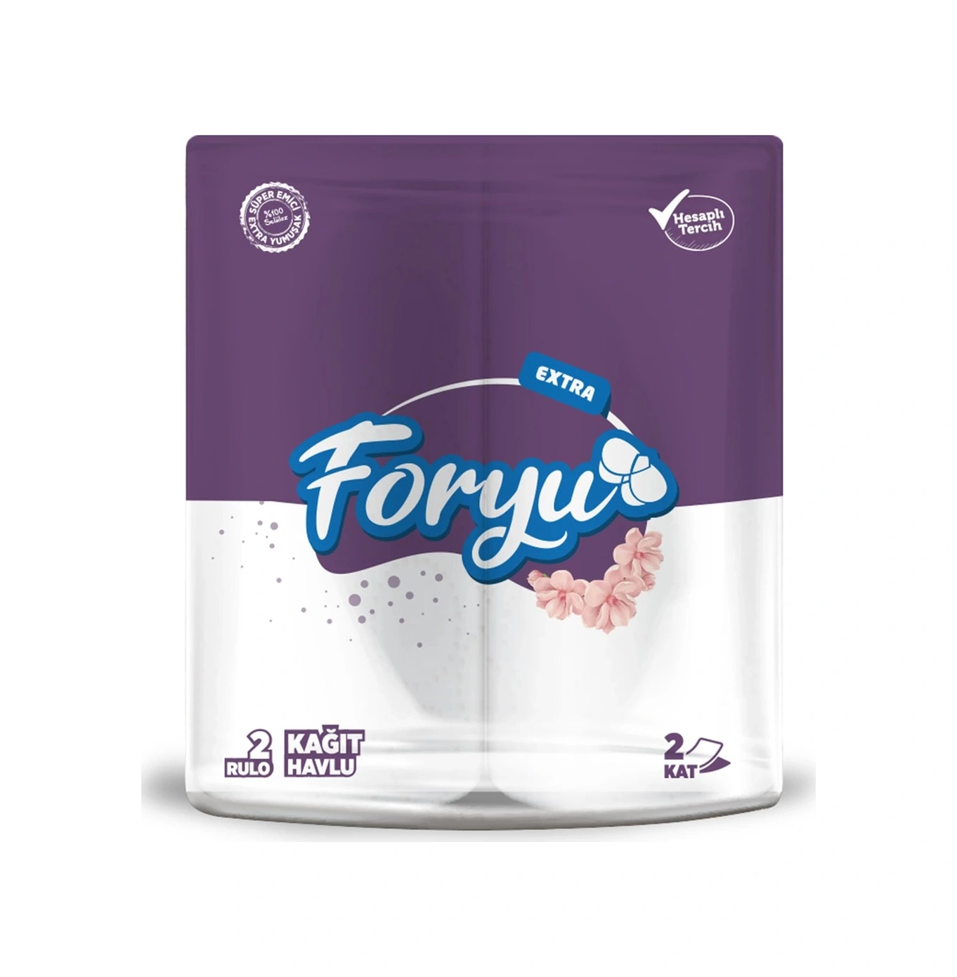 Clearly Foryu Ekstra Rulo Havlu 2 Li - 12 Paket