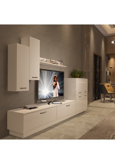 Decoraktiv Eko 6b Slm Std Tv Ünitesi Tv Sehpası Beyaz