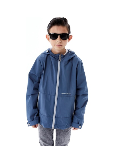 Benitto Kids Erkek Çocuk Kapüşonlu Mevsimlik Yağmurluk 51366 Mavi