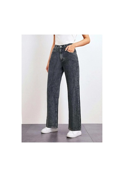 Woddi Salaş Füme Pantolon Jeans Likralı Esnek Kot