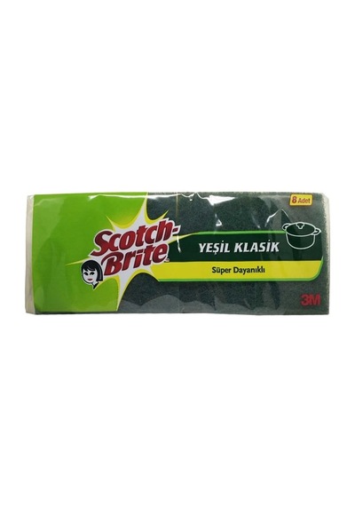 Scotch Brite Yeşil Klasik Bulaşık Süngeri 8'li 6'li Paket