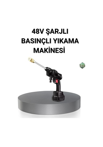 Lb Kablosuz Basınçlı Yıkama Makinesi 48v Güçlü Motor, 2 Pil Ve Köpük Hazneli