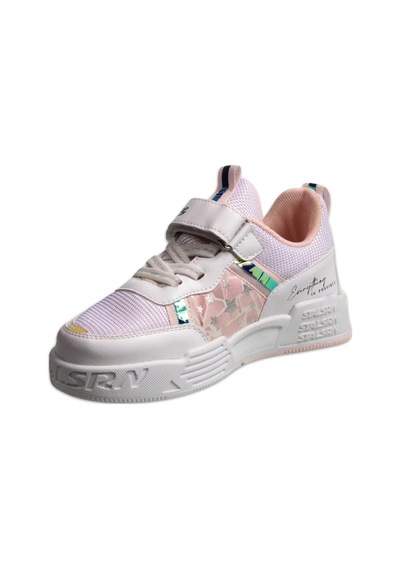 M.P One MP One Skyrunner Çocuk Velcro Beyaz-pembe Sneaker-beyaz - Pembe 26