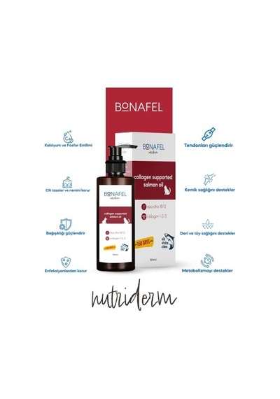 Nutriderm Kolajen Katkılı Vahşi Alaska Somon Yağı 150 Ml