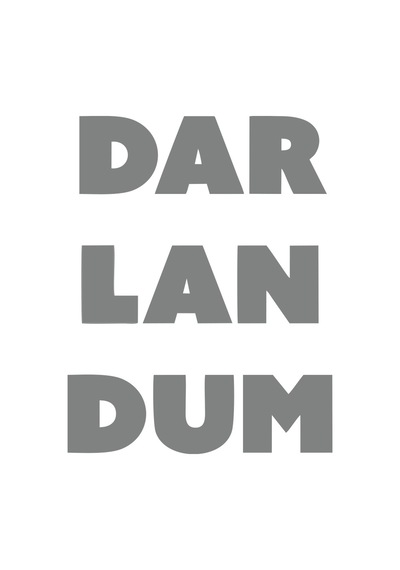 Darlandum Araba Sticker 17x17 Cm Gri