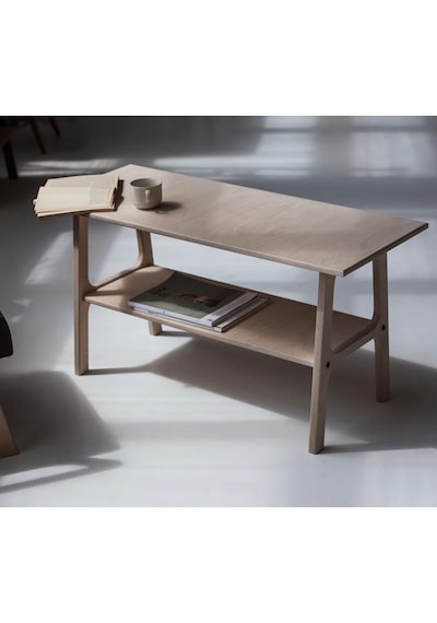 Woodesk Puerta, Ahşap Orta Sehpa, Coffe Table, 100x50, Ceviz Renk