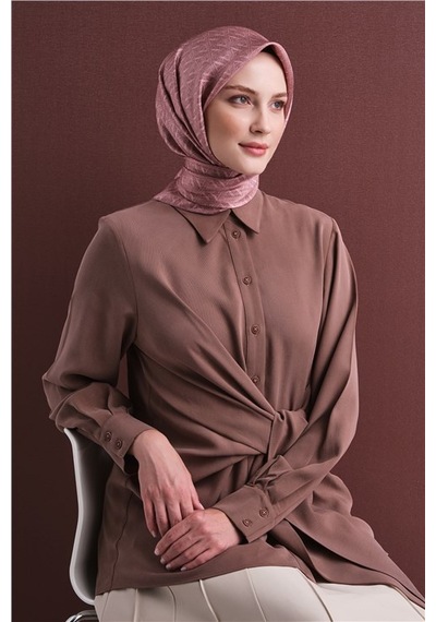Armine Saf İpek Sura Eşarp 9625d 03 Koyu Lacivert