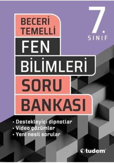 7.Sınıf Fen Bilimleri Beceri Temelli Soru Bankası -  Tudem Yayınları