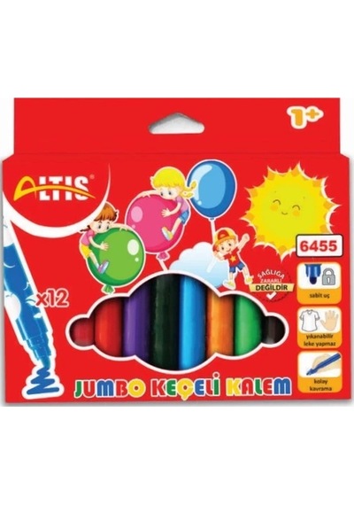 Altis Jumbo Keçeli Kalem 12li