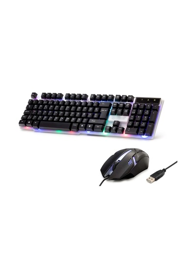 Lb Kablolu Oyuncu Klavye Mouse Set Led Q Siyah H837q