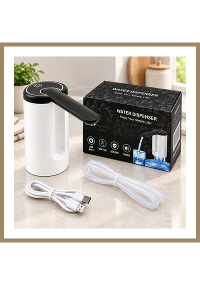 Bezos Usb Şarjlı Otomatik Damacana Su Pompası 800mah 22 Çok Renkli