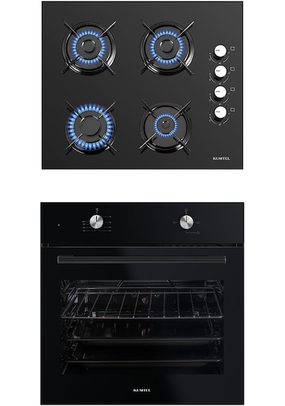 Kumtel B66-S2 + KO-40TAHDF Siyah Ankastre Set