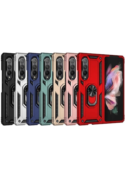 Zore Galaxy Uyumlu Z Fold 3 Kılıf Msra Vega Kapak - Gold Gold