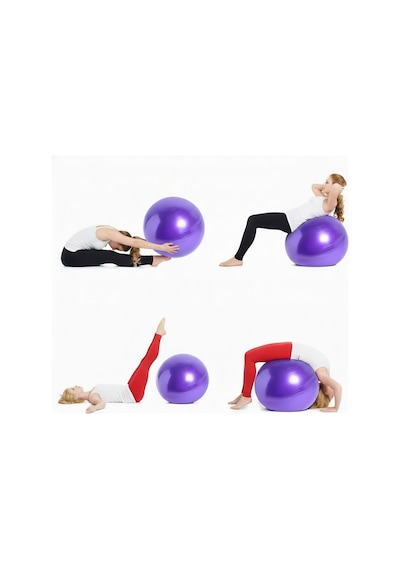 Evapera Yeni Nesil Pilates Topu + Pompa Profesyonel Dayanıklı Fitness Yoga Denge Egzersiz Plates Topu 75 Cm Pembe