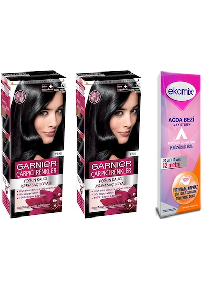 Garnier Çarpıcı Renkler Boya 1.0 Ekstra Yoğun Siyah 2 Adet