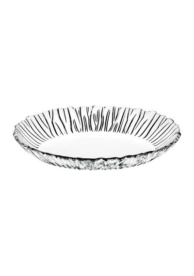Paşabahçe Aurora Oval Dekoratif & Servis Tabağı - Tekli Çok Renkli
