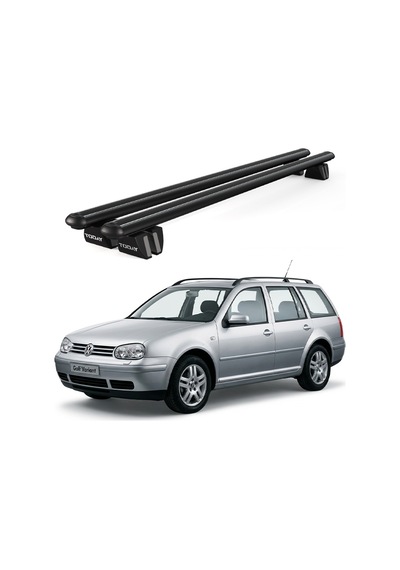 Pençe Volkswagen Golf Variant 1999-2006 Uyumlu Siyah Ara Atkı 109cm Port Bagaj Tavan Barı