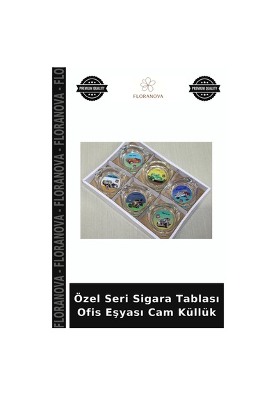 Özel Seri Sigara Tablası Ofis Eşyası Cam Küllük