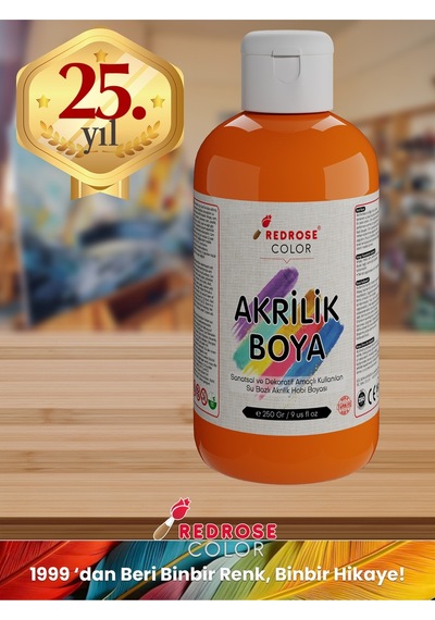 Red Rose Turuncu Akrilik Boya 250 G