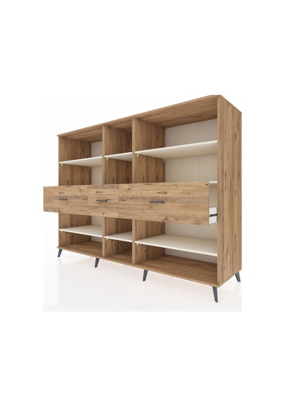 Kronos Dolap 9 Raflı 3 Çekmeceli 220x59x163 Çam-aytaşı/çam Aytası/atlas Çam - Atlas Çam Kronos Dolap 9 Raflı 3 Çekmeceli 220x59x163 Çam-aytaşı/çam Aytası/atlas Çam - Atlas Çam