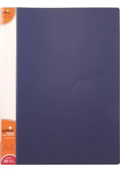 Umix Basic Sunum Dosyası 30'lu Lacivert Renk 5 Adet Lacivert