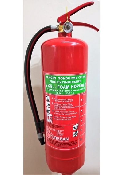 6.kg Köpüklü Yangın Söndürme Cihazı Tekne Sertifikalı
