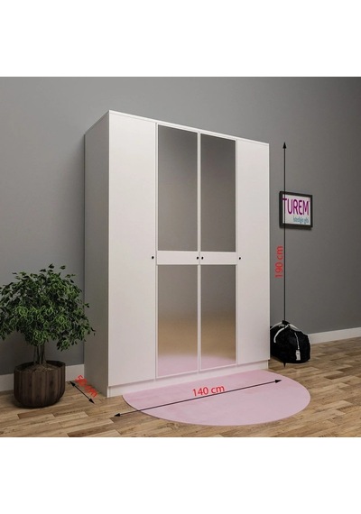 Emily Aynalı Gardrop Mdf Siyah Emily Aynalı Gardrop Mdf Siyah