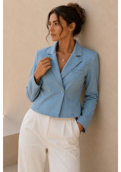 Alexandergardi Denim Blazer Ceket mavi