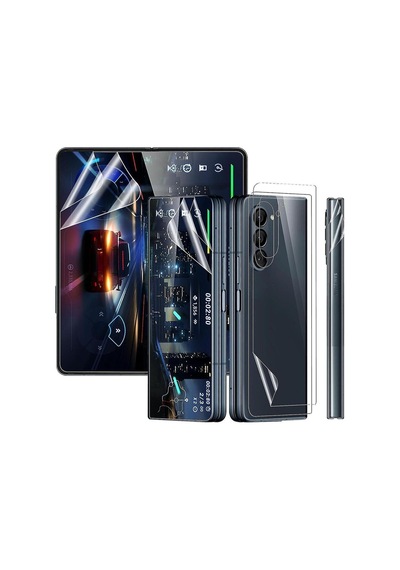 Samsung Uyumlu Z Fold 5 Nano Ekran Koruyucu Ön + Arka Tam Kaplayan