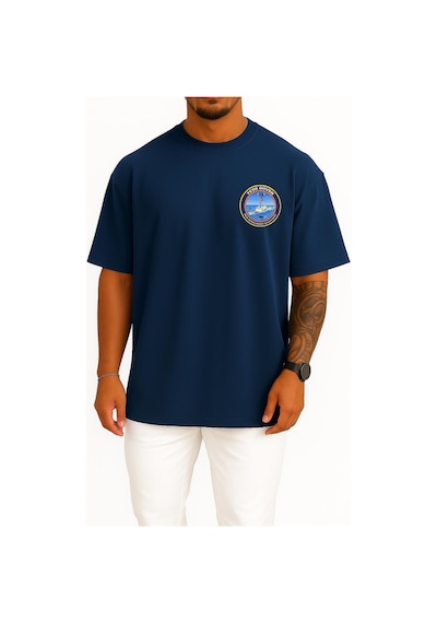 Bahriyeli Collection Oversize Tcsg Güven - 702 Cep Ve Sırt Tasarımlı Unisex T-shirt Lacivert Bahriyeli Collection Oversize Tcsg Güven - 702 Cep Ve Sırt Tasarımlı Unisex T-shirt Lacivert